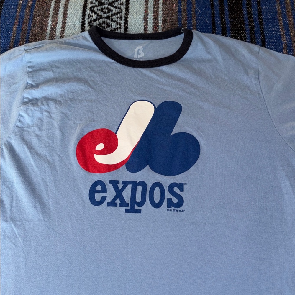 MLB Montreal Expos Retro Style Ringer Tee Shirt - Picture 2 of 9